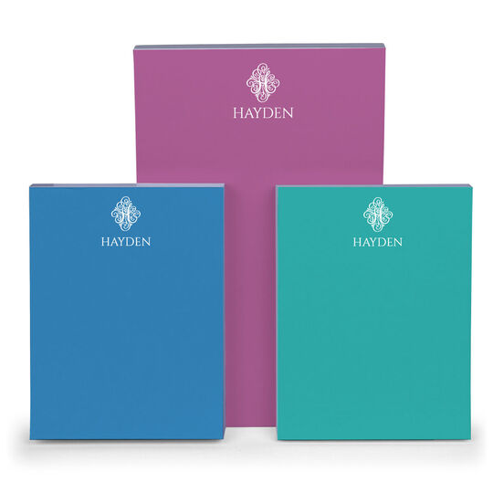 Ornate Initial Notepad Set